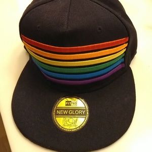 Rainbow pride hat